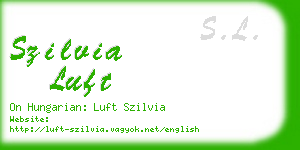 szilvia luft business card